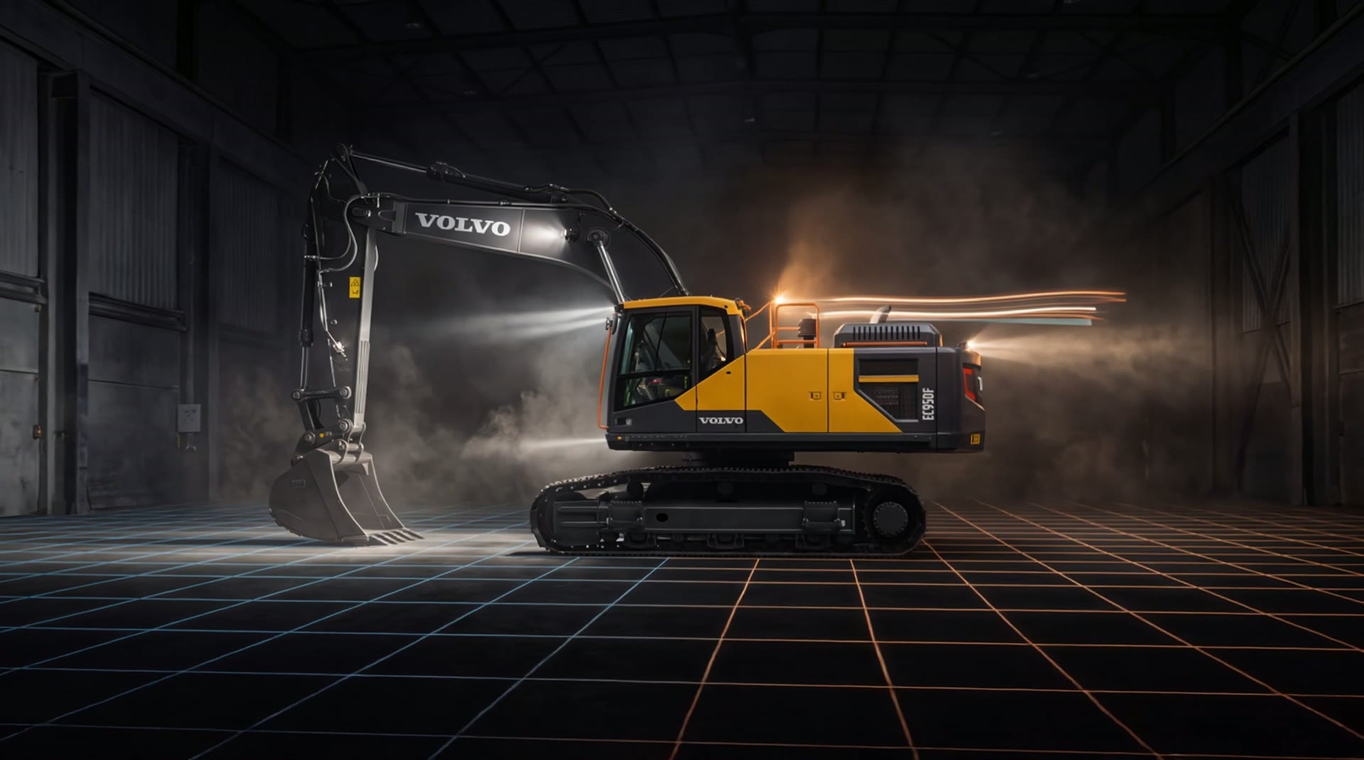 Escavatore in un cantiere